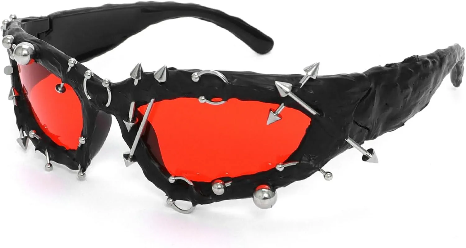 Wrap Around Y2K Sunglasses Men And Women Cool Sunglasses Personalized Street Party sunglasses N45